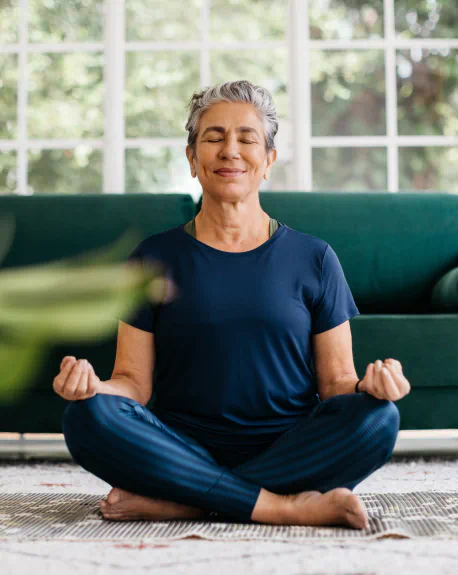 Women meditating