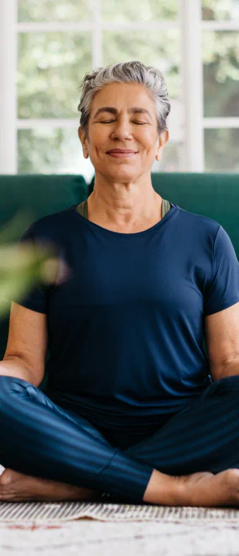 Women meditating