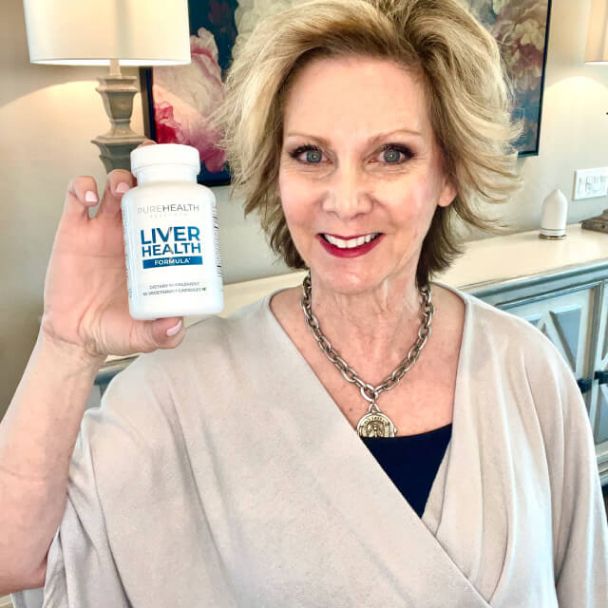 influencer with a bottle