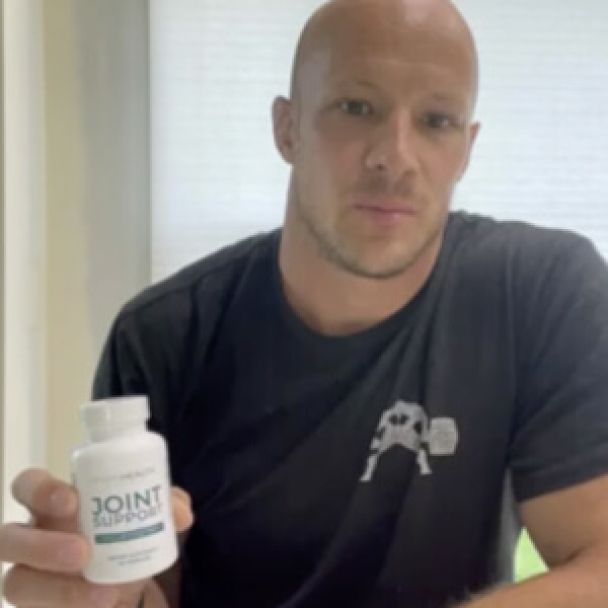 influencer with a bottle