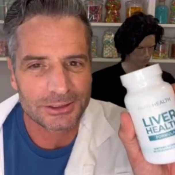 influencer with a bottle