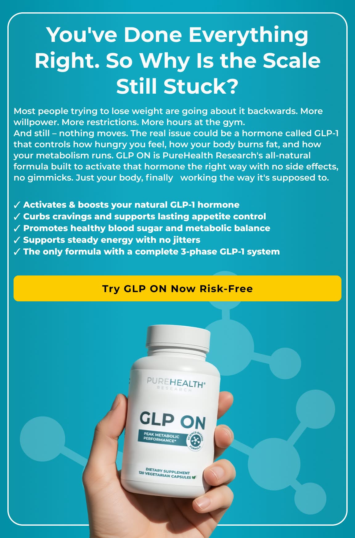 Banner featuring natural GLP-1 supplements collection