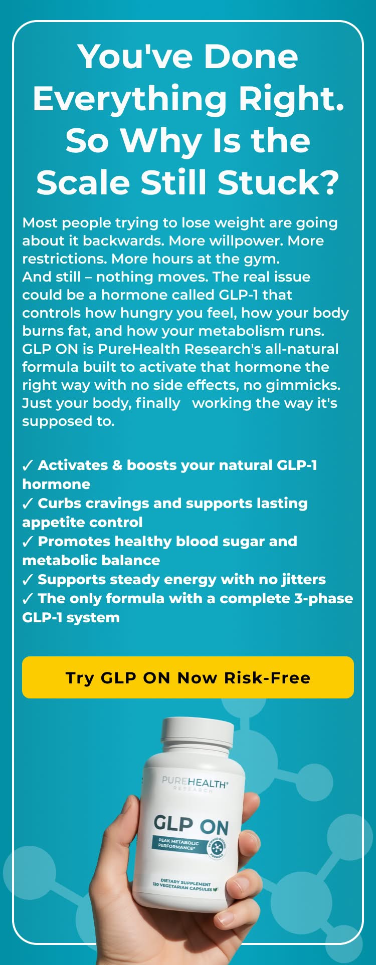 Banner featuring natural GLP-1 supplements collection