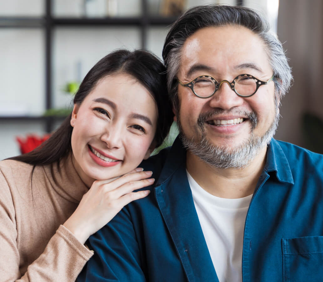 Happy middle aged couple