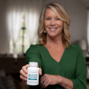 influencer with a bottle