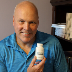influencer with a bottle