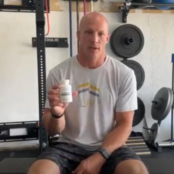influencer with a bottle