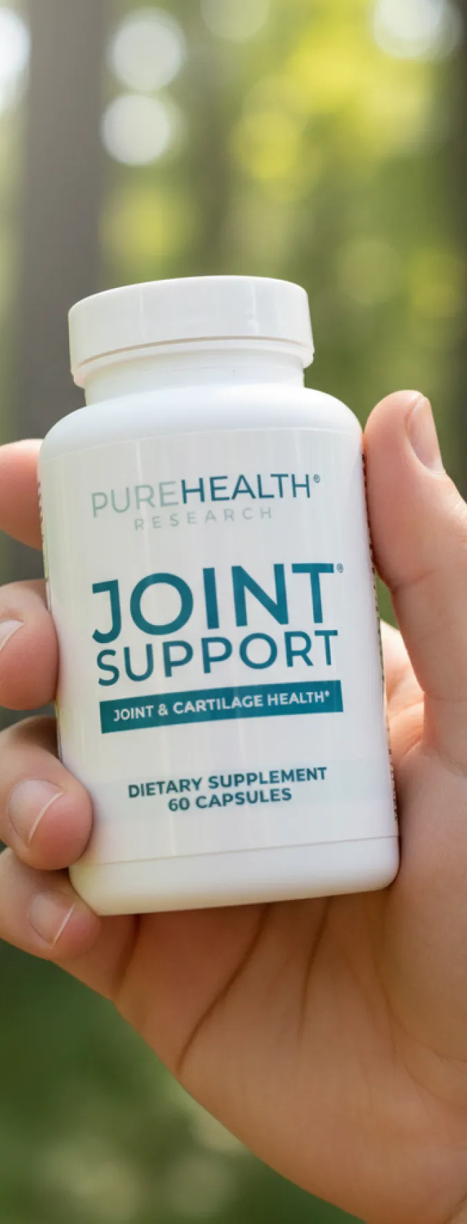 Joint Support bottle in hand