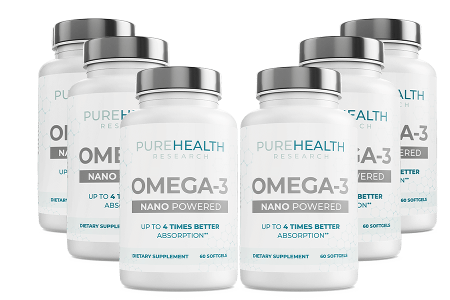 NanoSized Nutrition <span class=text-nowrap>Omega 3</span> 6 Bottles